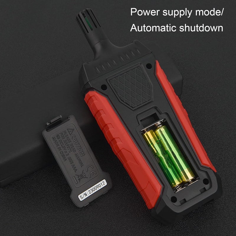 Bewinner Temperature Humidity Meter - Handheld Thermometer Hygrometer with Storage Bag, Dew Point, High Precision Wet Bulb for Indoor Outdoor, MIN, Data Hold, LCD Backlight - Image 4